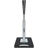 PLAYAPUT Baseball Batting Tee - Portablel Hitting Tee for Baseball/Softball with Handrolled Flexible Rubber Top, Premium Baseball Tee,Height Adjustable 24-46 inches for Kids or Adults| Easy Carrying