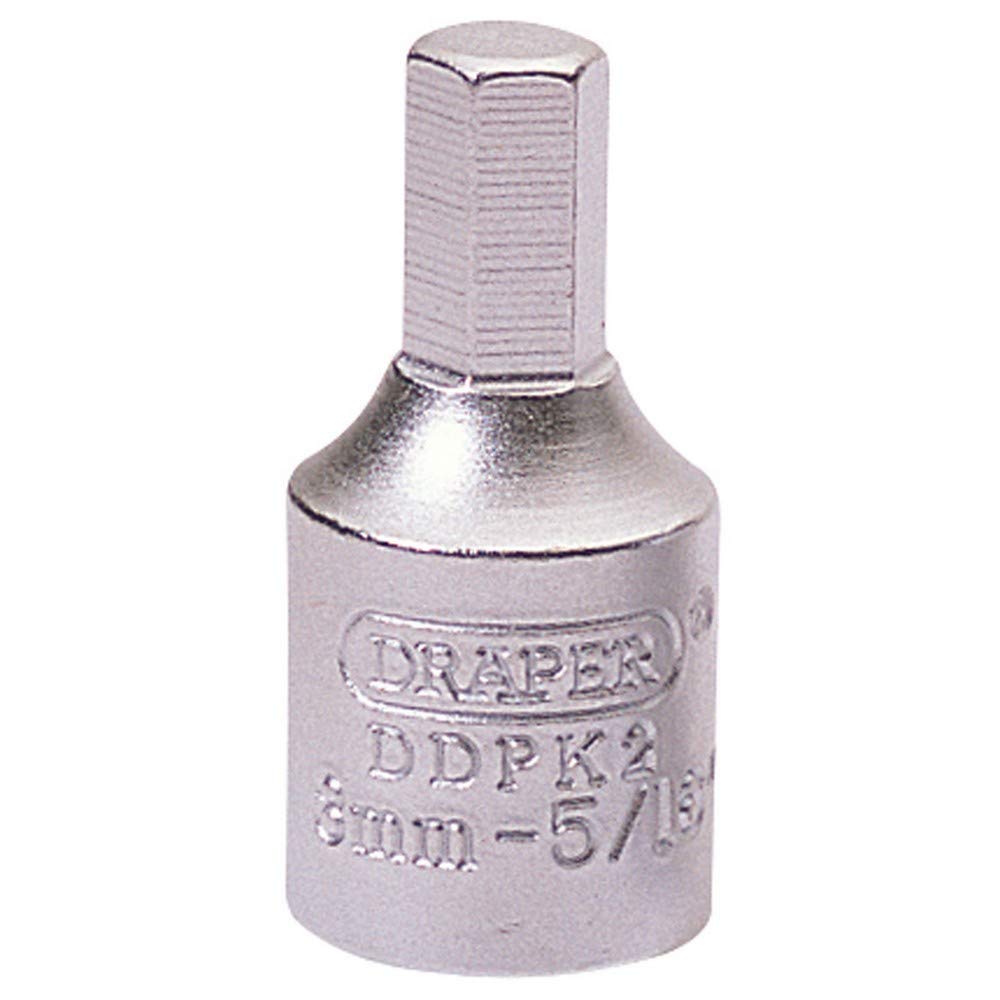 Draper 38321 Hexagon Drain Plug Key, 3/8" Square Drive, 8mm , Blue