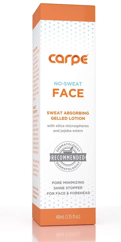 Carpe Sweat Absorbing Face - Helps Keep Your Face, Forehead, and Scalp Dry - Sweat Absorbing Gelled Lotion - Plus Oily Face Control - With Silica Microspheres and Jojoba Esters : Beauty