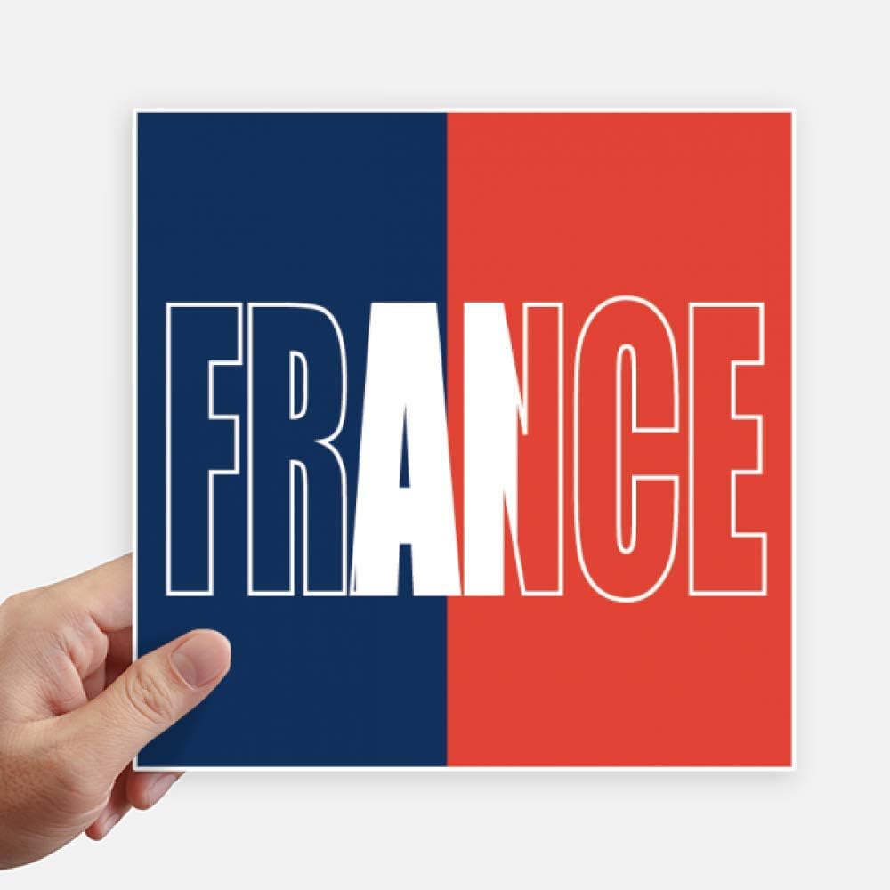 France Country Flag Name Sticker Tags Wall Picture Laptop Decal Self