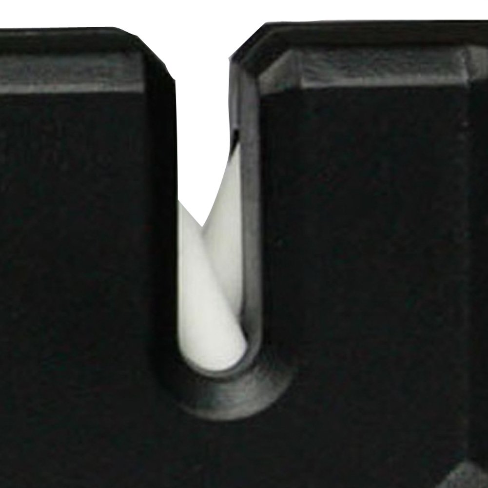 Aiyuda EDC Gear Outdoor Multifunction Mini Pocket Knife Sharpener with Keychain Hole Black