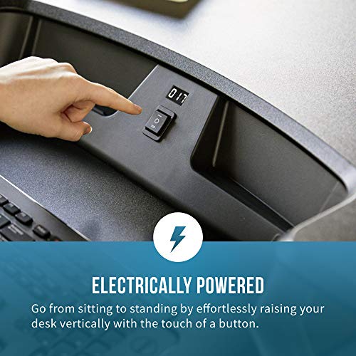 VARIDESK Electric Desktop Converter for Dual Monitors (36 Inch