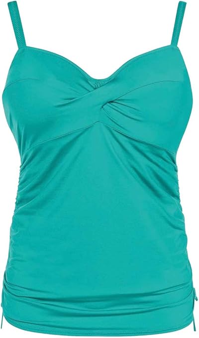Fantasie Versailles Shaping Tankini Top, 34GG, Jade at Amazon Womenâs Clothing store