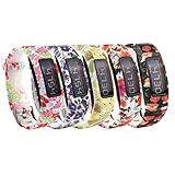 Tkasing Colorful Silicone Replacement Bands with Metal Clasps for Garmin Vivofit 2 to (No Tracker, Replacement Bands Only)