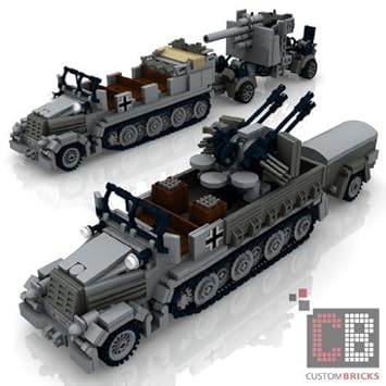 Custom Bauanleitung Keine Steine Sdkfz7 7 1 Flak36 38 Wwii Ww2