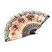 32 Pack Spanish Floral Folding Hand Fan Women Vintage Retro Pattern Fabric Fans (8 Different Patterns)