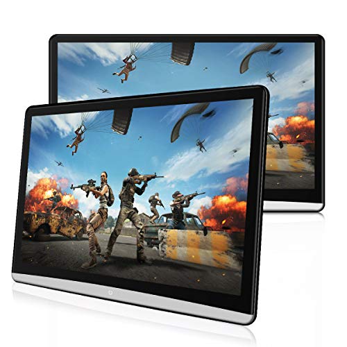 12.5" Dual Screen Android Car Headrest TV Monitor Video Players, IPS Touch Screen 4K Crystal, Support WiFi/Wireless Display/Airplay/Miracast/HDMI in/Bluetooth/FM/USB/SD Card - Thumbnail 7
