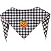Tail Trends Dog Bandana with Halloween Pumpkin Applique (Large)