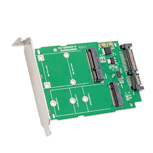 M.2 B-Key SATA or Mini-SATA mSATA SSD to SATA III 2.5 Adapter, Convert mSATA or M.2 SATA SSD to a 2.5