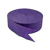Fun Express - Purple Jumbo Streamers for Party - Party Decor - Hanging Decor - Streamers - Party - 1 Piece