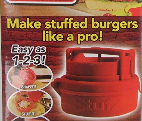 Drhob New Red Cooking Tools Food-grade plastic Hamburger Press Burger Maker Barbecue Household Kitchen