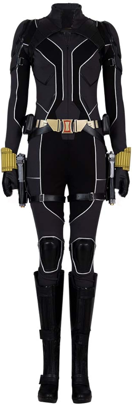 Womens Black Widow Costume Halloween Cosplay Full Set Outfits Suit