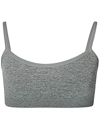 Rene Rofe - Sujetador de entrenamiento sin costuras para niñas (nailon   spandex, ligero, sin relleno, 3 unidades)