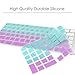 TOP CASE - Faded Ombre Ultra Thin Silicone Soft Keyboard Cover Compatible with Apple Magic Keyboard with Numeric Keypad Model: MQ052LL/A A1843 (US Layout, 2017 Released) - Hot Blue & Purple