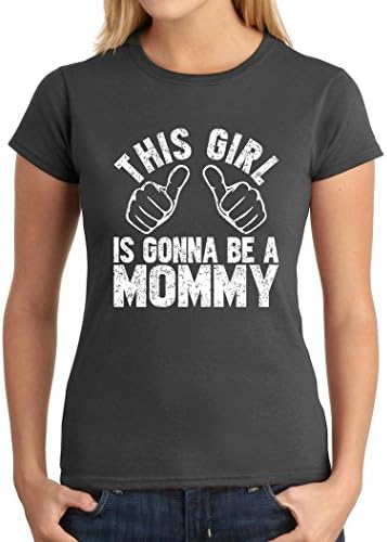 New Mom Shirt This Girl Is Going To Be A Mommy V Charcoal S