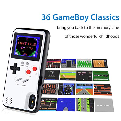 Gameboy Phone Case for iPhone, Handheld Retro Video Game Console Compatible with iPhone 11 Pro 11 X Xs 6 6s 7 8 Plus (iPhone 11, 6.1")