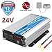 Giandel 2000W Pure Sine Wave Power Inverter DC 24V to AC120V with Dual AC Outlets with Remote Control 2.4A USB and LED Display primary