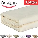 Utopia Bedding 100% Cotton Throw Blanket, Maximum Softness and Easy Care, Perfect for the Bed or Living Room, Ideal Softness and Size for Cuddling (Queen/Full, Ivory)