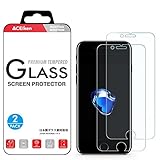iPhone 8 7 6S 6 Screen Protector Tempered Glass, Crystal Clear, 9H Hardness, 3D Touch Compatible, ACEIken Glass Screen Protector for Apple iPhone 8, iPhone 7, iPhone 6S, iPhone 6 4.7
