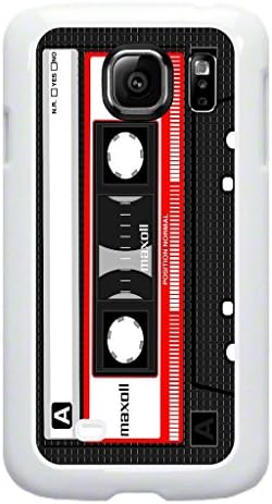 Cassette- Lea Elliot TM Hard White Plastic Snap On Case Compatible with the Standard Samsung Galaxy s8