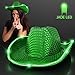 FlashingBlinkyLights Green Sequin Light Up LED Cowboy Hat