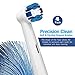 4 Replacement Toothbrush Heads Compatible Precision Clean Brush Heads for Braun Oral B Professional Care 500 600 1000 2000 2500 3000 5000 7000 and More Vitality Pro Smart Genius Electric Toothbrushes
