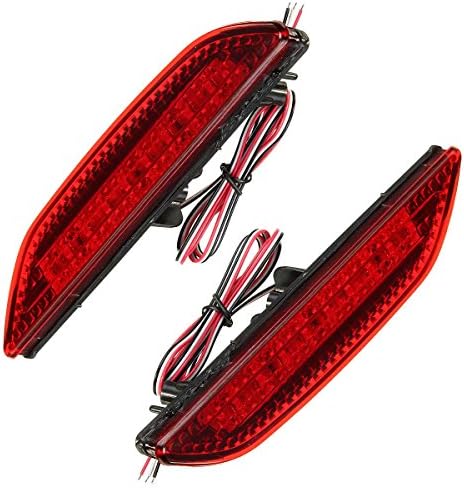 AjaxStore - 1Pair Car LED Brake Tail Lights 6000K Auto Rear Bumper Warning Lamp For Kia/Rio K2/Sedan 2011-2014