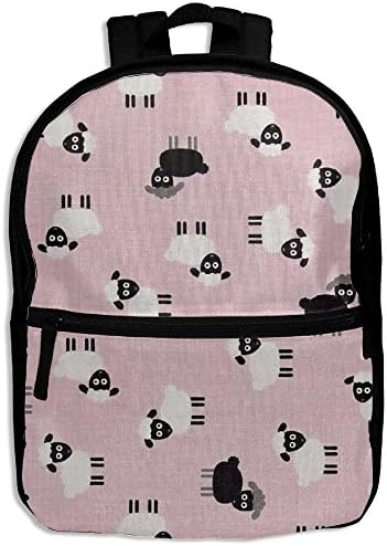 Pink Minis Sheep Print Toddler Boys Girls Shoulder Backpacks School Bag
