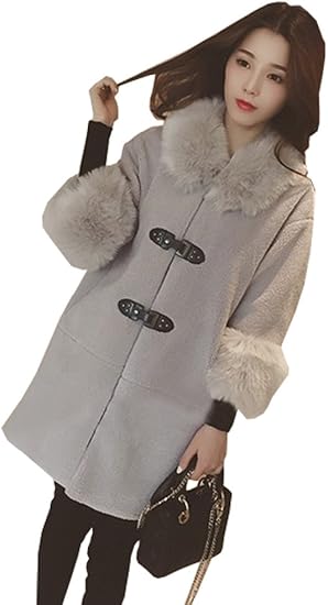 Amazon Premium Spade レディース フェイクファー付き ダッフルコート ミニ丈 秋 冬 かわいい 白 クリーム Ko コート ジャケット 通販