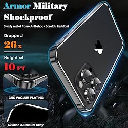 YMHML 3 in 1 Case for iPhone 15 Pro Max Titanium