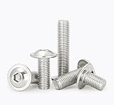 Drenky M4 x 10mm Stainless Steel Hex Socket Flanged Button Screws (50) view 6