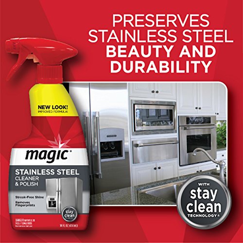Magic Stainless Steel Cleaner 24 Ounce (2 Pack) Removes Fingerprints