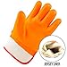Better Grip BG105ORG Heavy Duty Premium Sandy finished PVC Coated-Supported Glove with Safety Cuff, Chemical Resistant, Large, Fluorescent Orange, Sanitation Gloves (12 Pair)