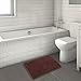 Vdomus Non-Slip Microfiber Shag Bathroom Mat, 20 x 32-Inches, Brown