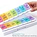 AM PM Pill Organizer - Weekly Pill Box,Detachable 7 Day Vitamin Container,Daily Meds Holder,Push Button Medicine Organizer with Outer Container for Travel Home Fish Oil, Vitamin - Twice-A-Day