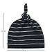 Newborn Boy Nursery Beanie Hospital Hat Cotton Adjustable Knot Cap (striped color)