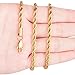 JINGRAYS 4MM Stainless Steel Men Necklace Tone Twist Rope Chain for Men Chain Link (20)