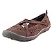 Skechers Women's Earth Fest Sustainability Mary Jane Flat,Chocolate Suede/Wine Trim,8.5 M US