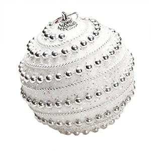 Kerst bal boom decoratie, Kerstbal, gift hanger ornament (Color : White)