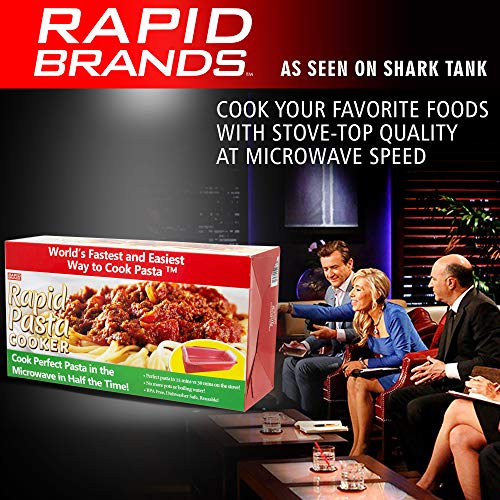 Rapid Pasta Cooker | Microwave Any Pasta in Half the Time | Perfect for Dorm, Small Kitchen, or Office | Dishwasher-Safe, Microwaveable, BPA-Free