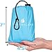 Sandless Beach Mat, Ground Blanket for the Park, Folds to Pocket Size: Take It Anywhere! Anti-Sand Waterproof Parachute Sheet for Concerts, Picnics and Festivals. Ultra Lightweight Tarp (Light Blue)