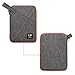 Electronic Accessories Bag for Universal Cable USB Waterproof Nylon Travel Digital Product Organizer Case for Hard Drive Charger Handbag Medium Gray