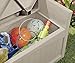 Suncast Indoor/Outdoor 31 Gallon Medium Resin Deck Seat and Storage Container, Taupe
