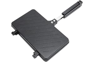 Camping Sandwich Cooker With Dual Nonstick Plates, Fast Heating, Easy Cleanup, And Comfortable Handle Designed For Sandwiches