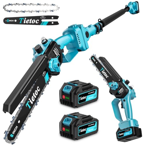 TIETOC 2-in-1 Brushless Pole Saw