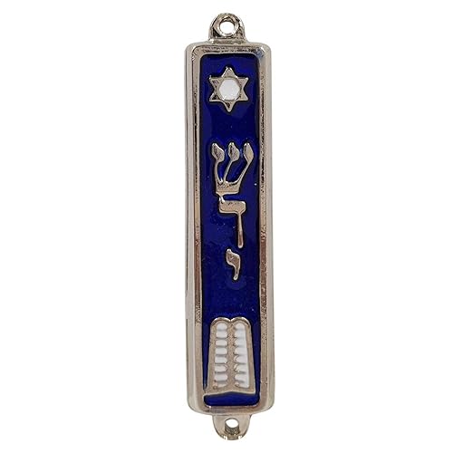 Clear Waterproof Mezuzah Case With Silver Hebrew Shin - 5 Inch Israel Made Door Mezuzah With Scroll