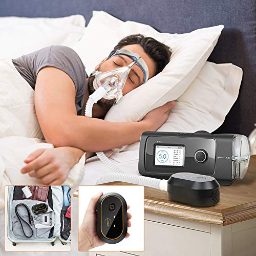 CPAP Cleaner and Sanitizer - Wiscky 2 Portable Rechargeable Ozone CPAP Cleaning Machine Bundle Includes Sanitizing Bag, T Adapter, Compatible Heated Hose Adapter