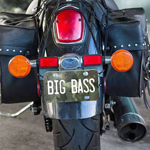 Be Burgundy Custom License Plate for Bikes, Bicycles and Golf Carts - 6 x 3 inches - Your Text Here, Aluminum Novelty License Plates - Police Flag