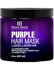Botanic Hearth Purple Hair Mask - for Blonde, Silver and Gray Hair, Sulfate & Paraben Free - 8 fl oz