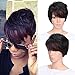 AISI HAIR Synthetic Short Wigs for Black Women Pixie Cut Wig Two Tone Color Wigs + a free wig cap